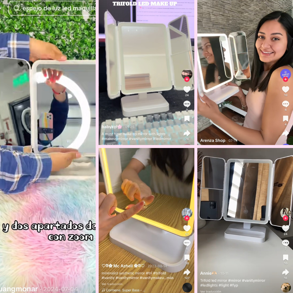 Spiegel LED, kein Nagel erforderlich - Facesse