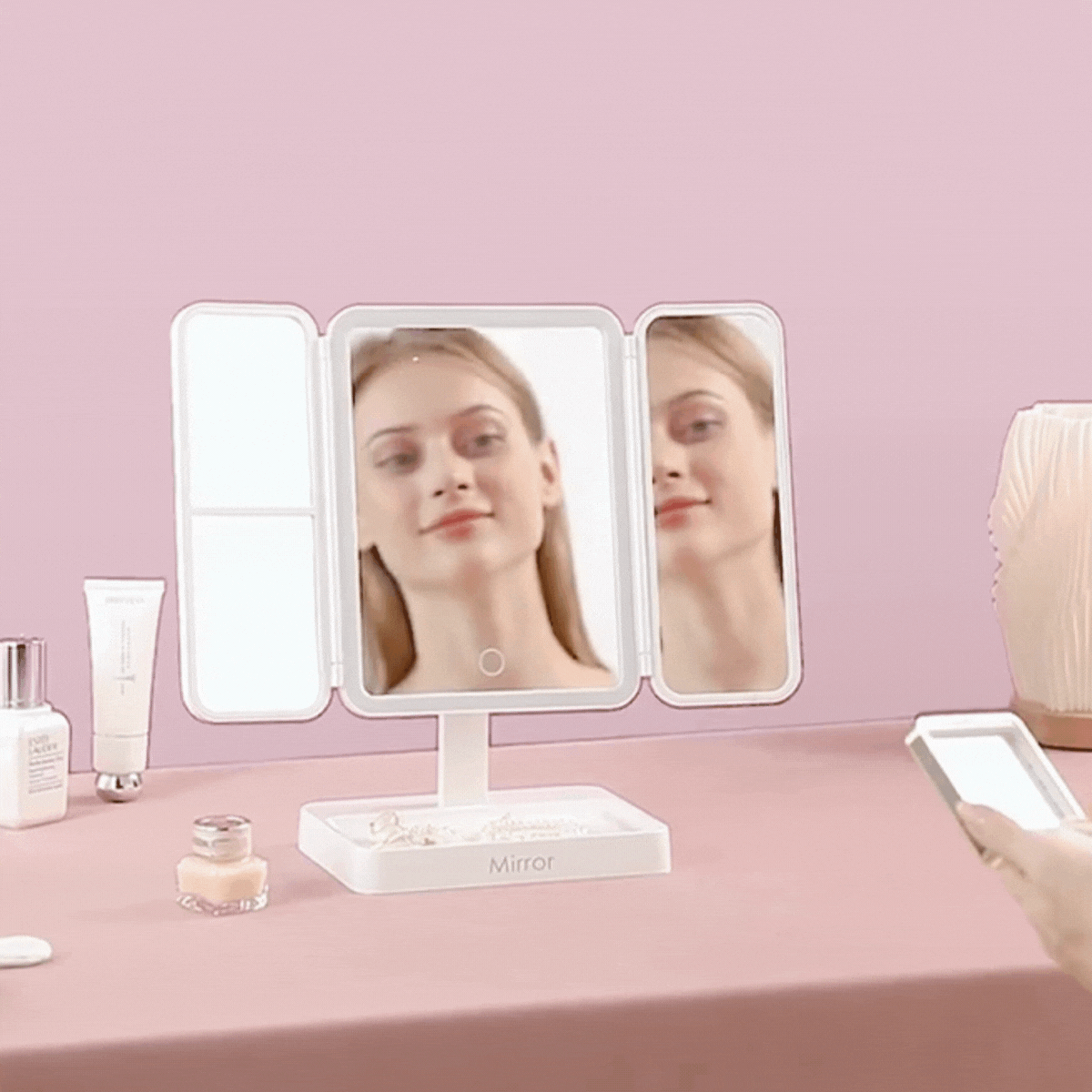 Spiegel LED, kein Nagel erforderlich - Facesse